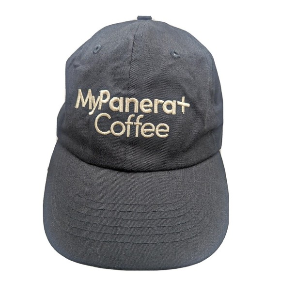 Panera Bread Employee Hat "My Panera+ Coffee" Cap Adjustable Black Embroidered - Picture 5 of 10